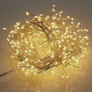 Cluster valguskett 5,4 m, 240 LED, soe valge